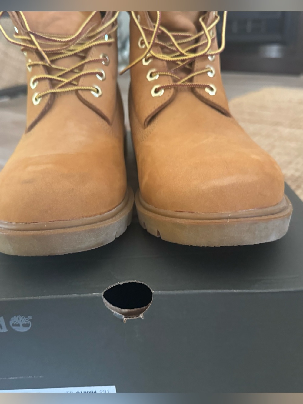Timberland Classic 6 in Waterproof Boot in Wheat Nubuck-Men's Tan Work Boots